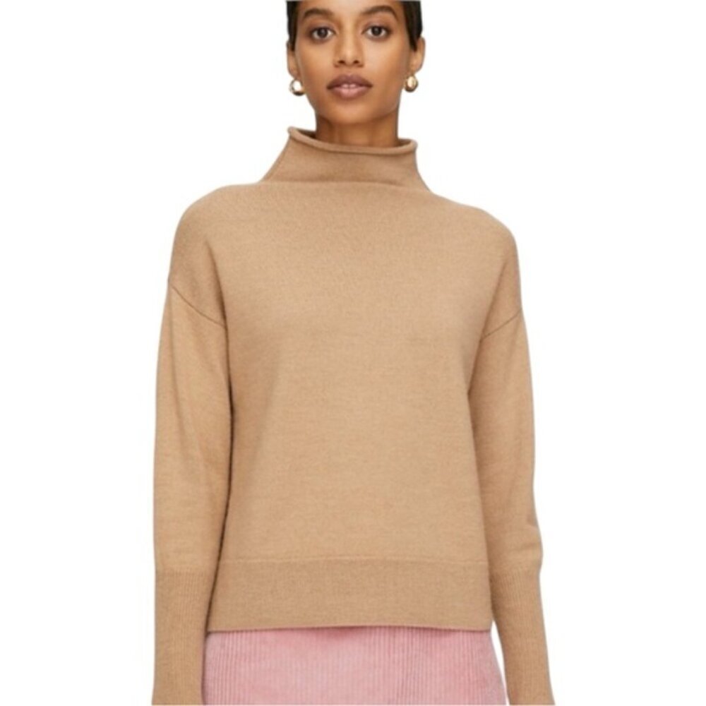 Aritzia Wilfred Tan Cyprie Wool Sweater - Small